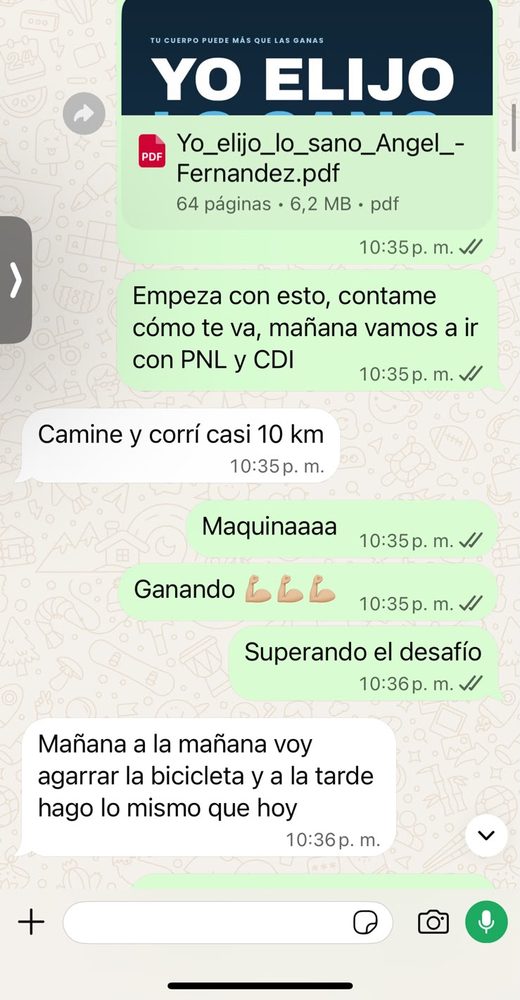 Captura de conversación real