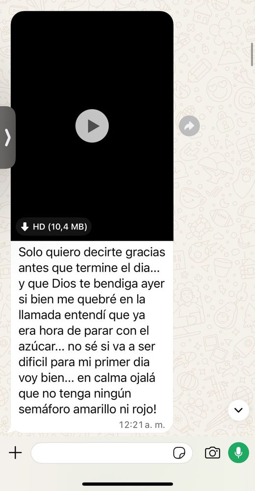 Captura de conversación real