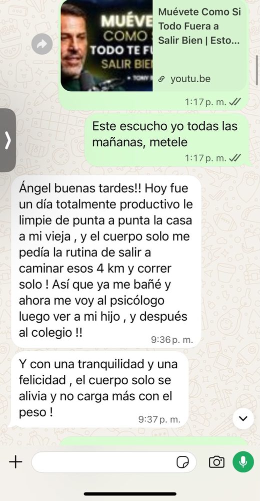 Captura de conversación real