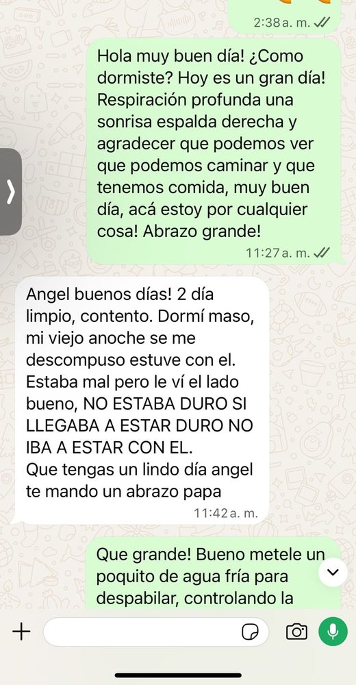 Captura de conversación real