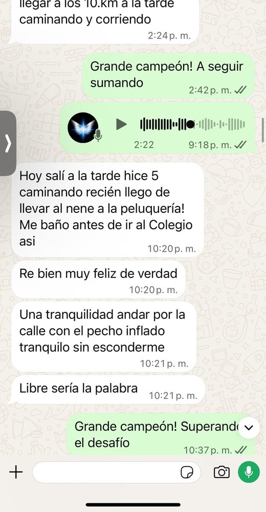 Captura de conversación real