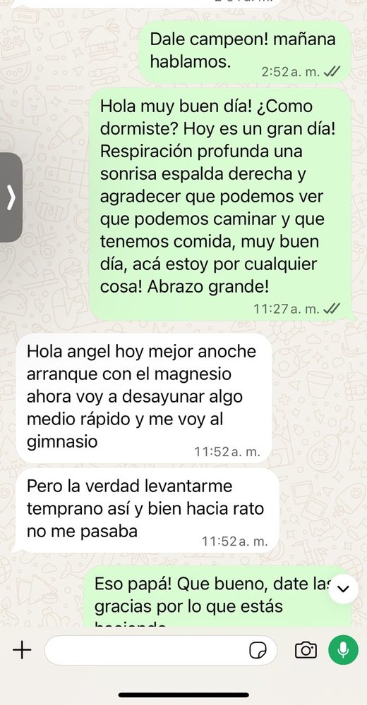 Captura de conversación real